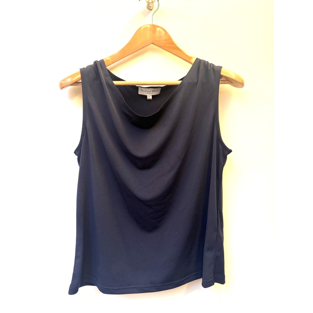 Michael Stars Navy Women's Cowl Neck Camisol Top Size Small